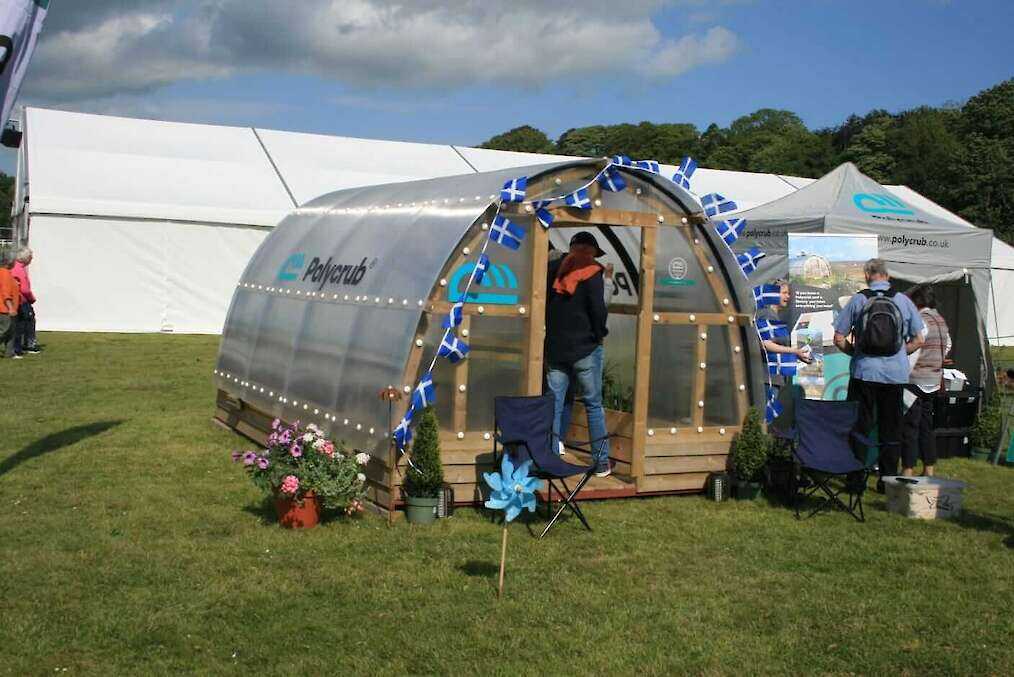 Polycrub at the North Scotland Garden Show.